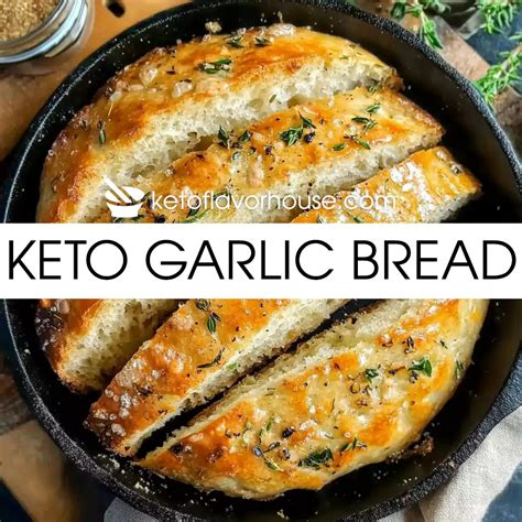 Keto Garlic Bread - Keto Easy Recipes