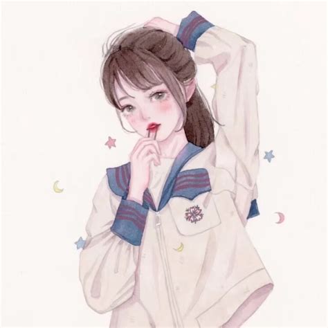 漫画美女头像 的图像结果