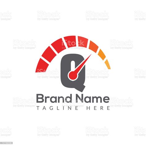Fast Logo On Letter Q Template Fast Logo On Q Letter Initial Fast And Speed Sign Concept ...