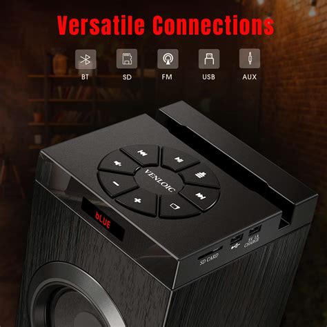Buy VENLOIC Floor Standing Bluetooth Tower Speaker, Floor Speakers for ...