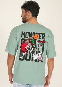 Pronk Printed, Typography Men Round Neck Green T-Shirt - Buy Pronk ...