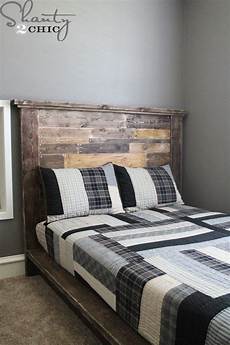 Build And Customize A Diy Headboard by Diy Planked Headboard Shanty 2 Chic Build And Customize A Diy Headboard
