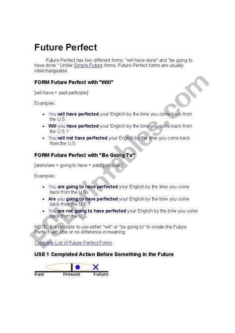 Future Perfect Lesson Plan 的图像结果