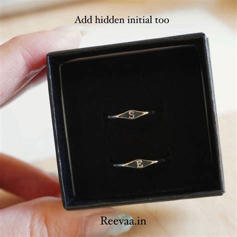 925 Pure Silver Unisex Initial Ring – Reevaa