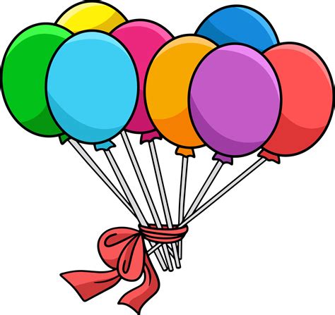 Long Balloons Clipart Images