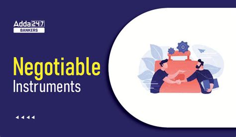 Target 30+ in General Awareness: Negotiable Instruments