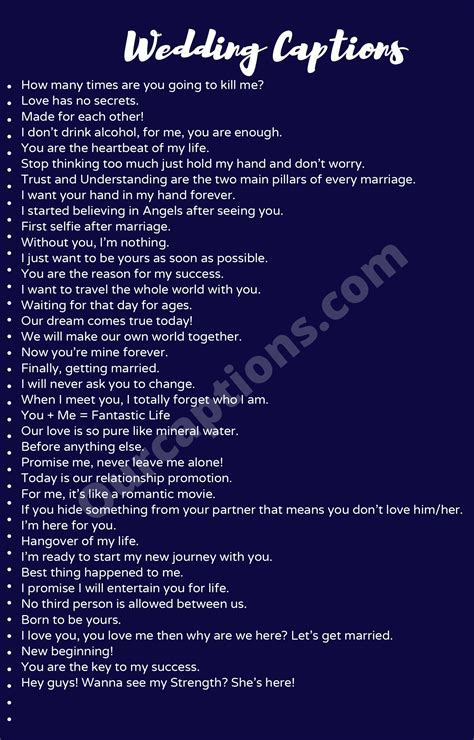 Best Instagram Captions for Wedding Pictures | Brautjungfern, Braut ...