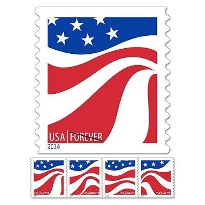 United States Postal Service USPS Red White and Blue Forever Stamps ...