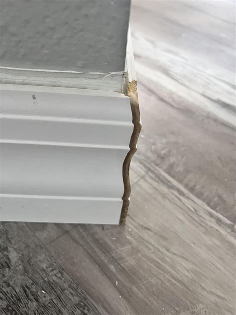 Don’t ever let your flooring guys install base : r/Construction