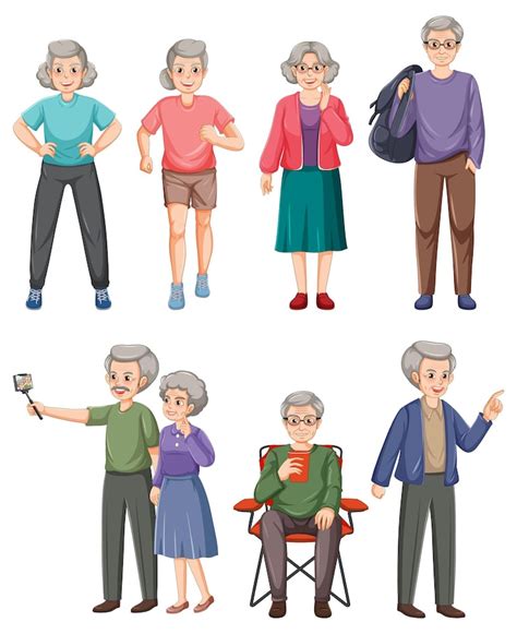 Elderly people cartoon Images - Free Download on Freepik