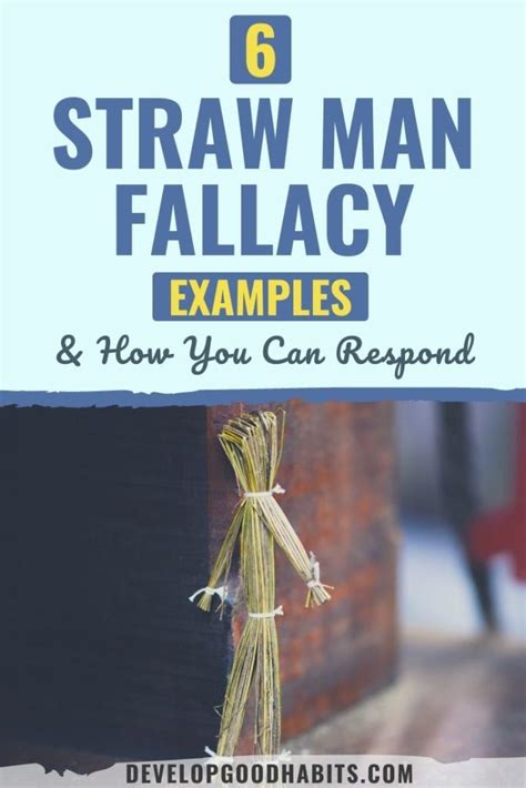 Image result for Straw Man Logical Fallacy Examples