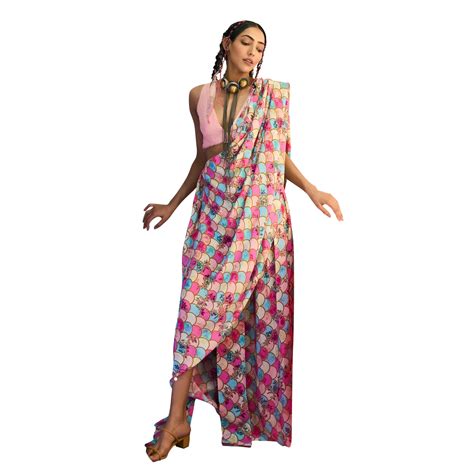 Pre Draped Sari – Limerick by Abirr n' Nanki