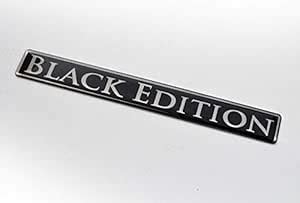 Black Edition Real Metal Premium Emblem Badge 5"x .75" Custom Car Trunk ...