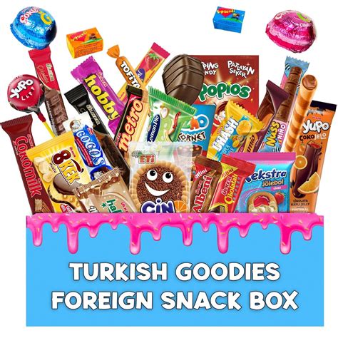 Buy 24 Bite-sized Turkish Snacks | Mini International Candy Box | Small ...