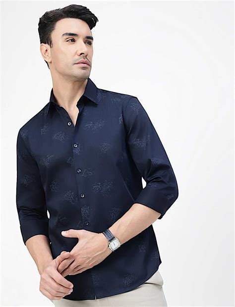 Buy Cotton Rich Floral Print Spread Collar Shirt at Marks & Spencer