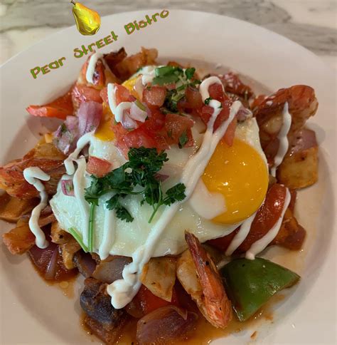 🚨🍳☕️🍾BRUNCH SPECIAL🍾☕️🍳🚨 Prawn🦐 Hash... - Pear Street Bistro