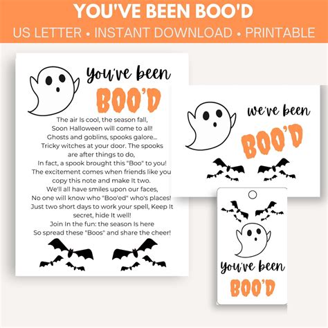 You've Been Boo'd Printable Bundle Halloween Game You've Been Boo'd ...