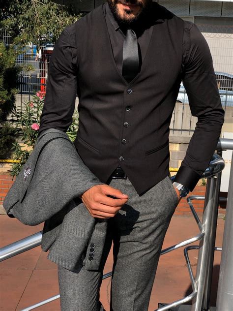 Best Men S Black Suit Vest at Julia Kromer blog