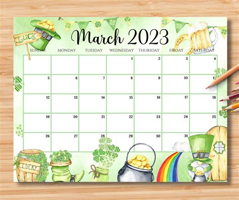Printable March Calendars