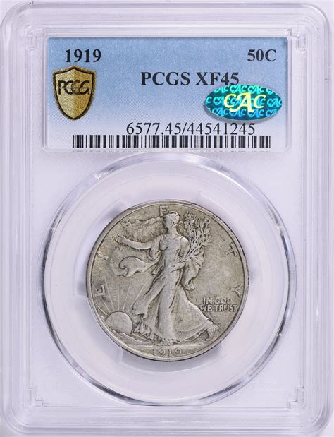 1919 Walking Liberty Half Dollar PCGS XF-45 (CAC Green) (Item 1851214 ...