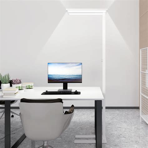 Snapklik.com : 76" Led Floor Lamp, 120W White Modern Free-Standing Lamp ...