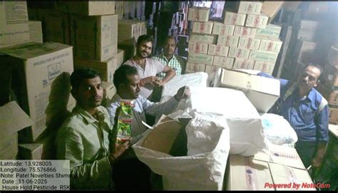 ಶಿವಮೊಗ್ಗದ ನಾವೆಲ್ಟಿಸ್ ಮೇಲೆ ದಾಳಿ- Officer raid on Novalties