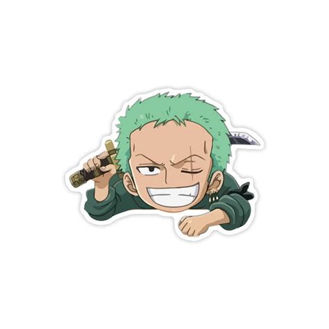 Add Adorable Charm with Cute Zoro Mobile Sticker - Fantastick