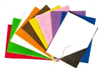 KHUSHA CREATIONS Self-Adhesive Plain Foam sheets (Pack of 10 ...