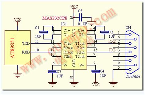 RS-232电平转换芯片及电路-单片机制作-维库电子市场网