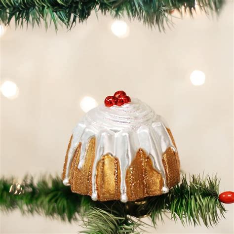 Old World Christmas Ornaments Bundt Cake Glass Blown Ornaments ...