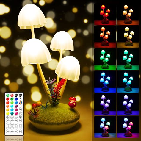 Colored Mushroom Lights