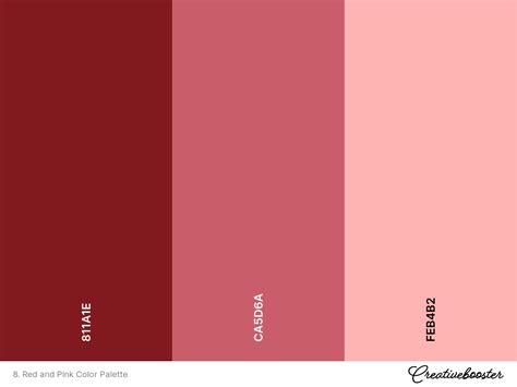 Red and Pink Color Palette | Color palette pink, Red paint colors ...