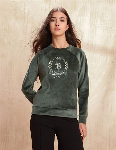 Relaxed Fit Velvet Sweatshirt – U.S. Polo Assn. India