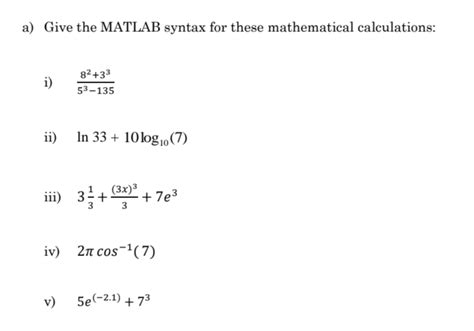 Image result for MATLAB Syntax