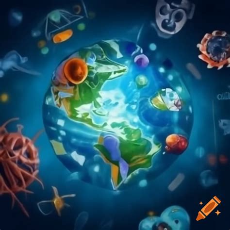 Concept of science integrated in everyday life on Craiyon