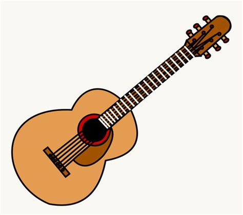 Acoustic Guitar Simple Drawing at Kristin Morton blog