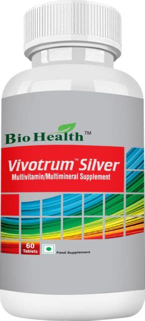 biohealth VIVOTRUM SILVER 60 TABLETS Price in India - Buy biohealth ...