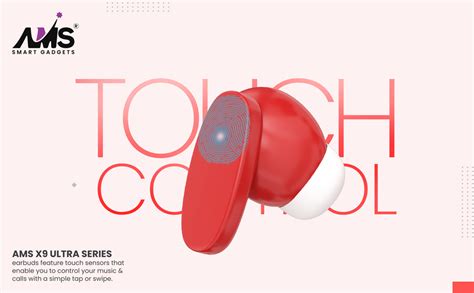 AMS Ultra Series X-9 TWS Wireless Earbuds - Up to 40Hrs Playtime ...