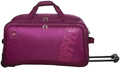 Buy Skybags Polyester Solid Pattern Casper Duffle Trolley 67 Orchid ...