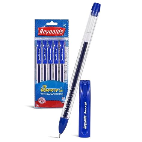 Reynolds JIFFY 5 CT BLUE I Lightweight Gel Pen With Comfortable Grip ...