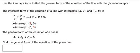 Image result for General Form of a Line Explained