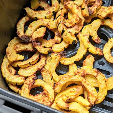Delicata Squash in the Air Fryer Recipe - The Herbeevore