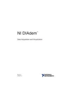Image result for NI DIAdem Data Entry Methods