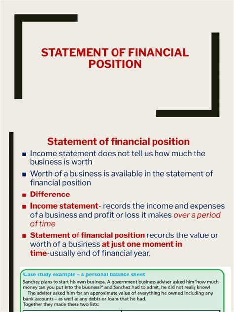 Financial Position 的图像结果