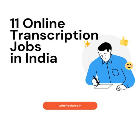 12 Online Transcription Jobs in India (Work From Home) - Write Freelance