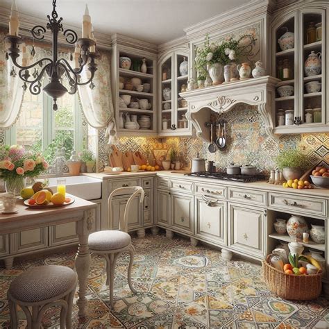 Shabby Chic French Country Kitchen Decorating Ideas