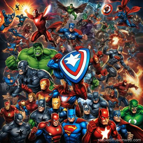 marvel vs dc video game poster Prompts | Stable Diffusion Online
