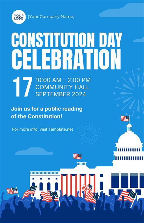 Free Constitution Day Poster Template to Edit Online