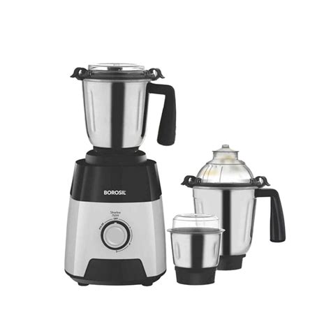 Borosil Silverline 750 Watts Mixer Grinder with 3 Jars - HAMG750W16 ...