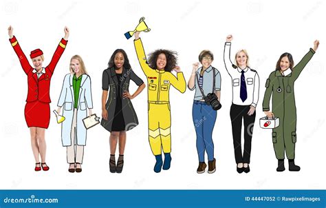 People with Different Carrers Standing Together 的图像结果